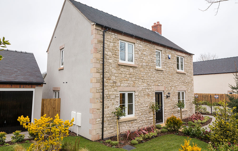 A bricked house with double glazing windows in Edenbridge.