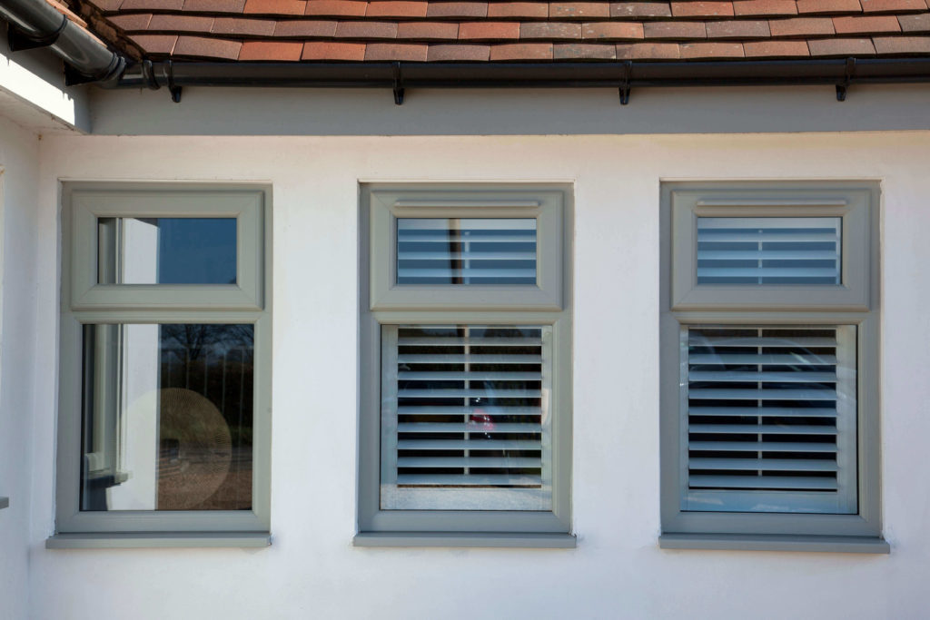 A shot of three double glazed windows in Edenbridge.